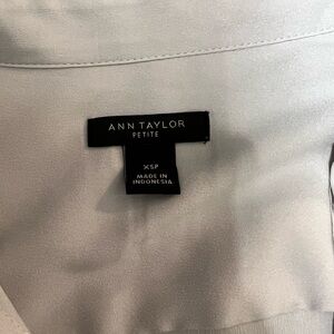 Ann Taylor Petite Soft White Top